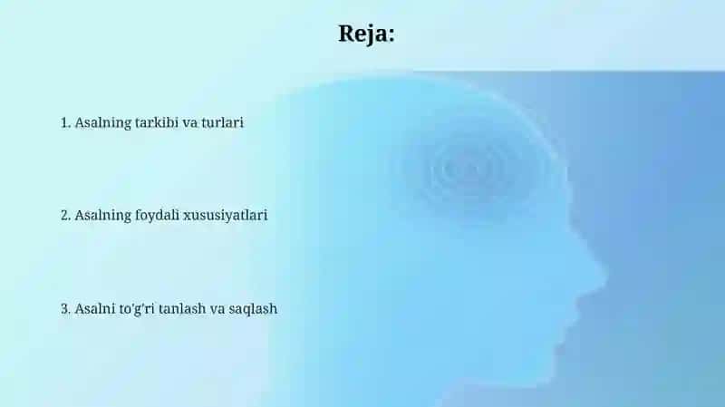 Asalning tarkibi va turlari 2