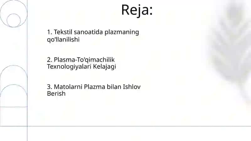 Plasmassa va to’qimachilik tovarlari 2