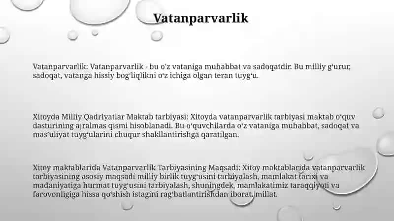 Xitoyda Milliy Qadriyatlar Maktab Tarbiyasi 2