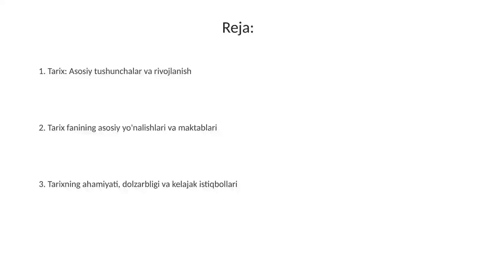 Tarix fani predmeti 2