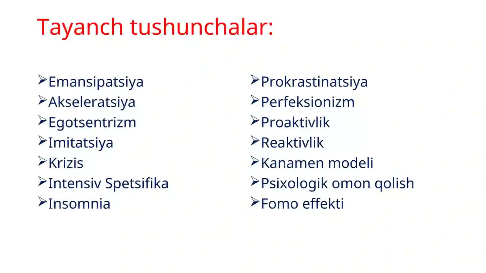 O’smirlik davri psixologiyasi 2