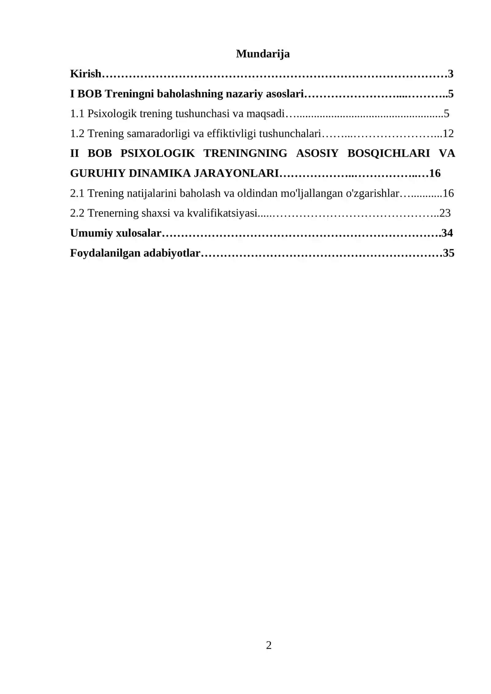 Trening natijalarini baholashning obyektiv va subyektiv jihatlari 2