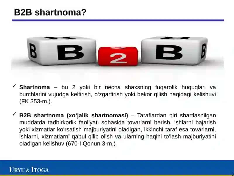 B2B shartnomasi Qadimiy oldi-sotdi shartnomasi 2