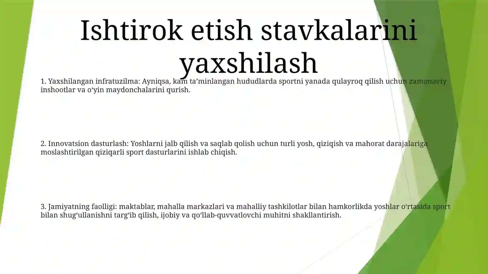 Bolalar Va Osmirlar Sportini Takomillashtirish Xususiyatlari 2