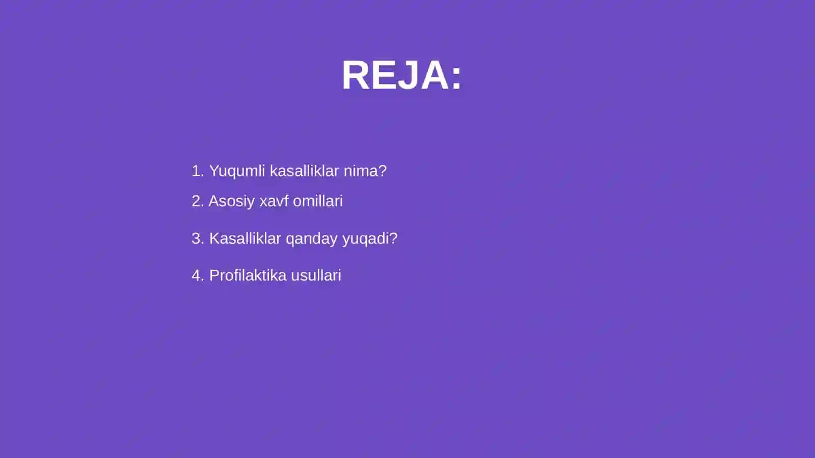 Yuqumli kasalliklarni oldini olish 2