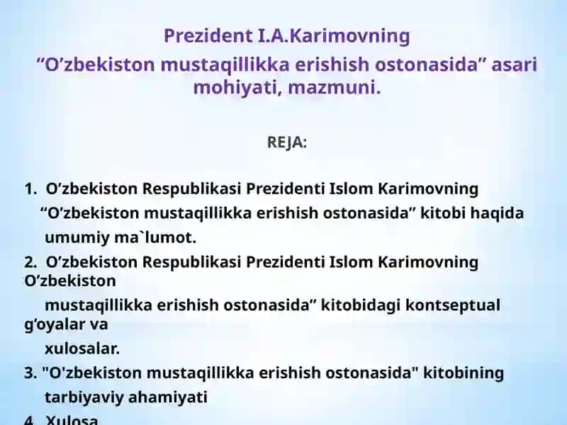 O’zbekiston tarixi 2