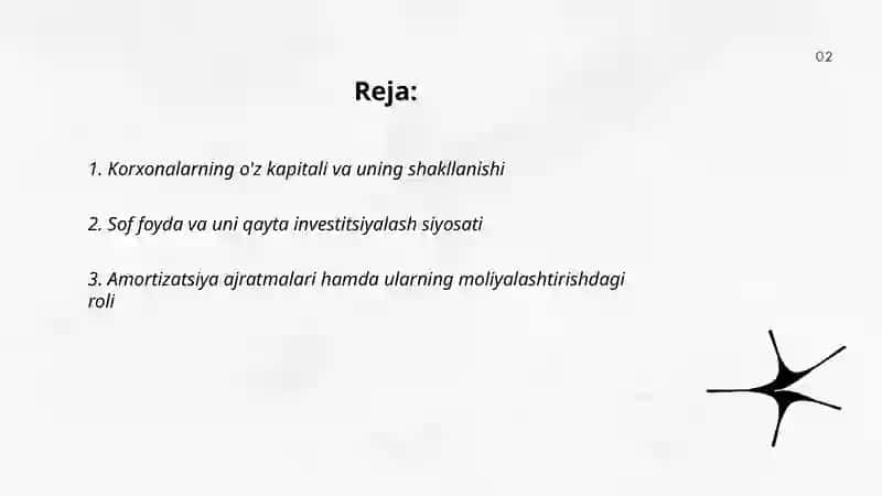 Korxonalarni moliyalashtirishning òz manbalari 2