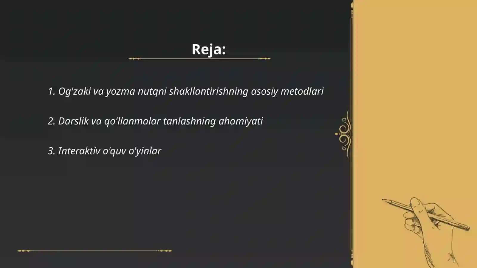 Produktiv o‘qish vositasida boshlang‘ich sinf o‘quvchilarda og‘zaki va yozma nutqni shakllantirish usullari 2