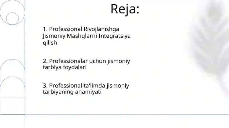 Professional ta'limda jismoniy tarbiya darslari 2