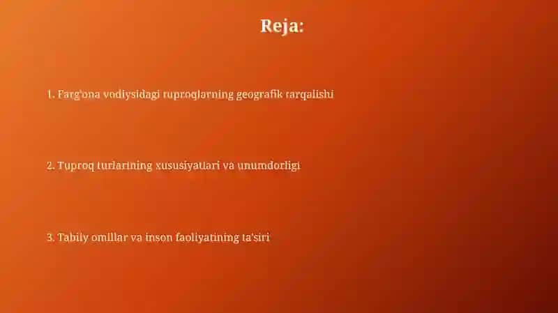 Farg'ona Vodiysi Tuproqlarining Iqtisodiy Ahamiyati 2