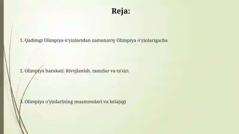 Olimpiya o'yinlari tarixi 2