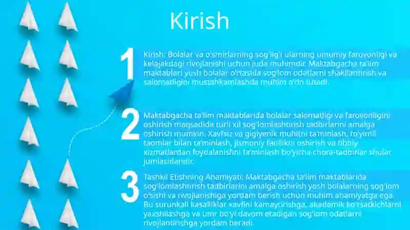 Maktabgacha Ta‘Lim Tashkilotlarida Sog‘Lomlashtirish Tadbirlarini Tashkil Etish 2