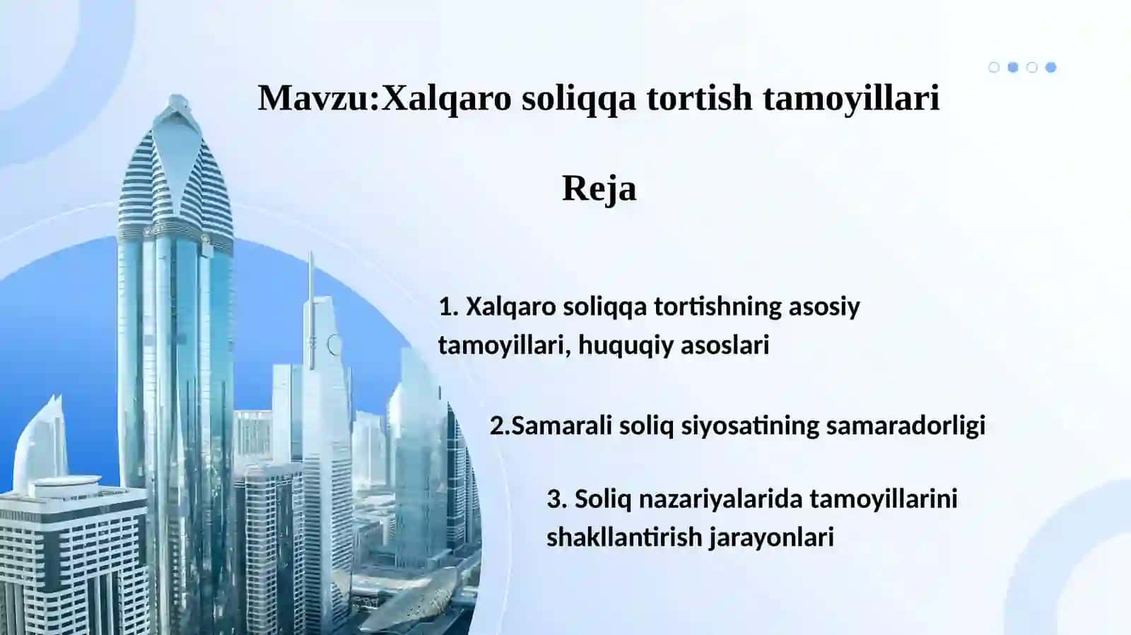 Xalqaro soliqqa tortish tamoyillari 2