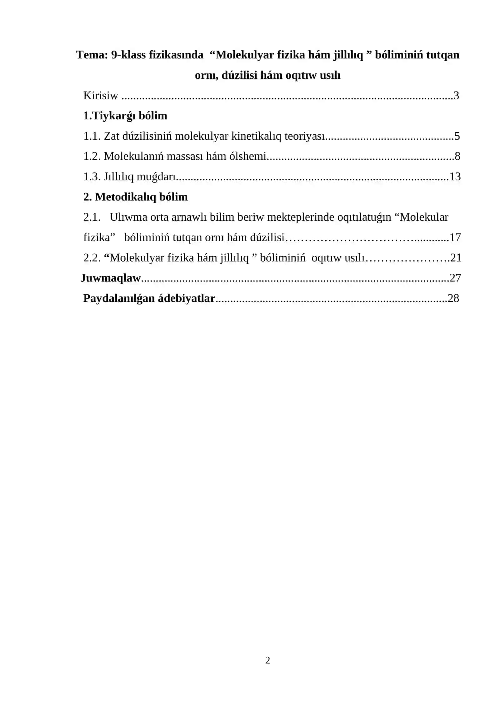 Fizika Oqitiw Metodikasi 2