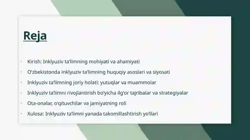 O’zbekistonda imkoniyati cheklangan bolalar uchun inklyuziv ta’lim 2