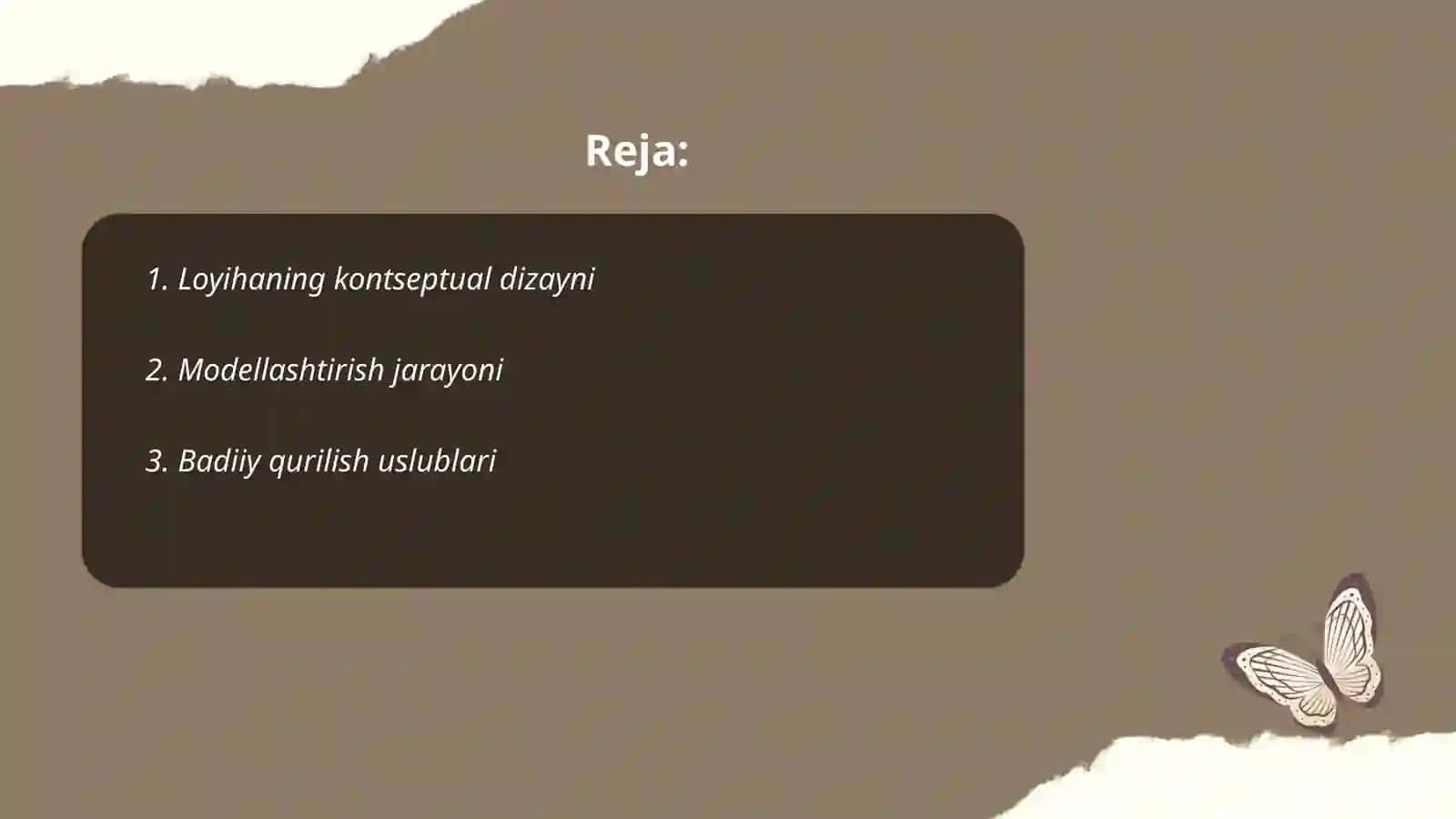 Loyihaning kontseptual dizayni 2