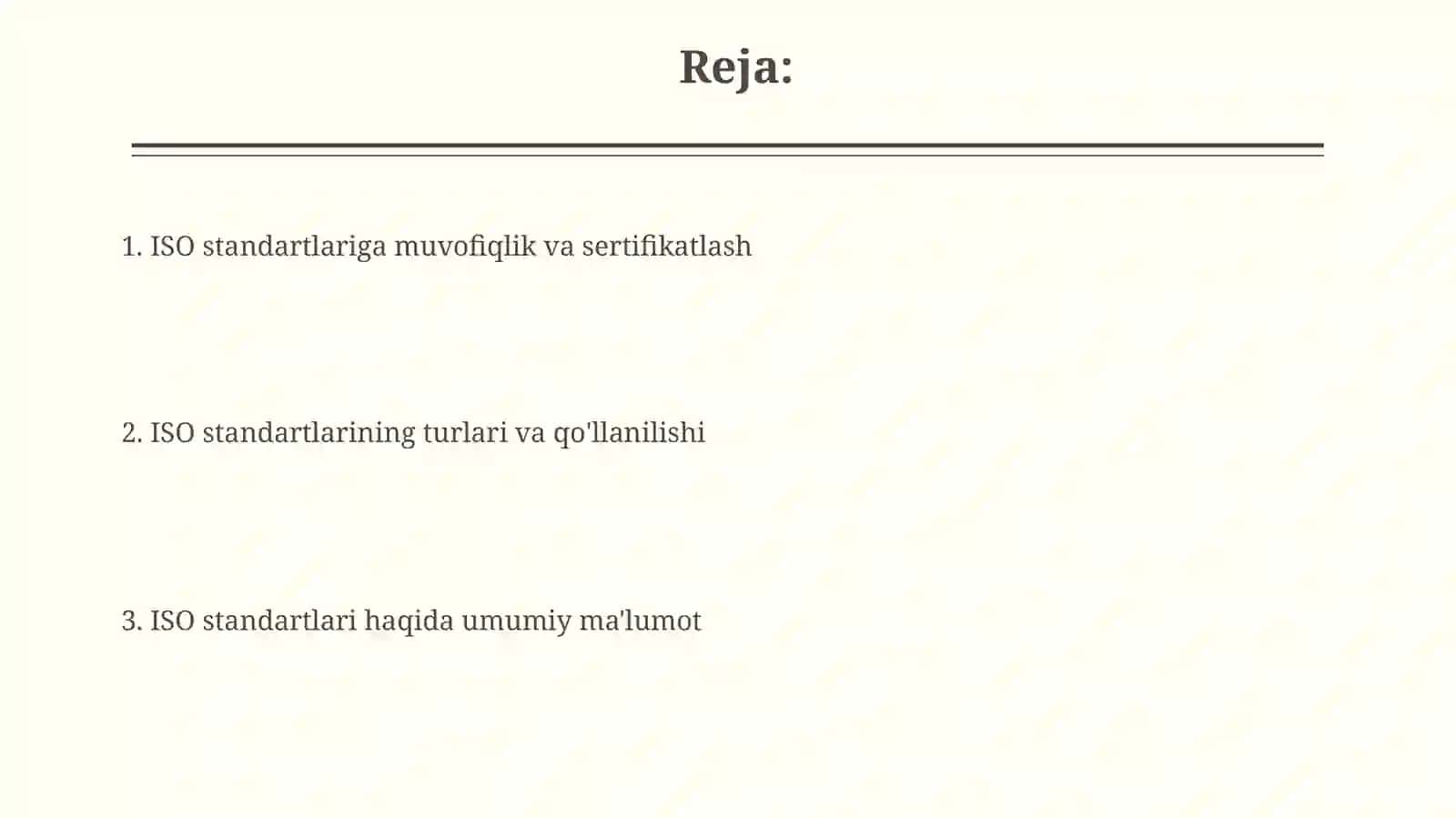 ISO standartlariga muvofiqlik va sertifikatlash 2
