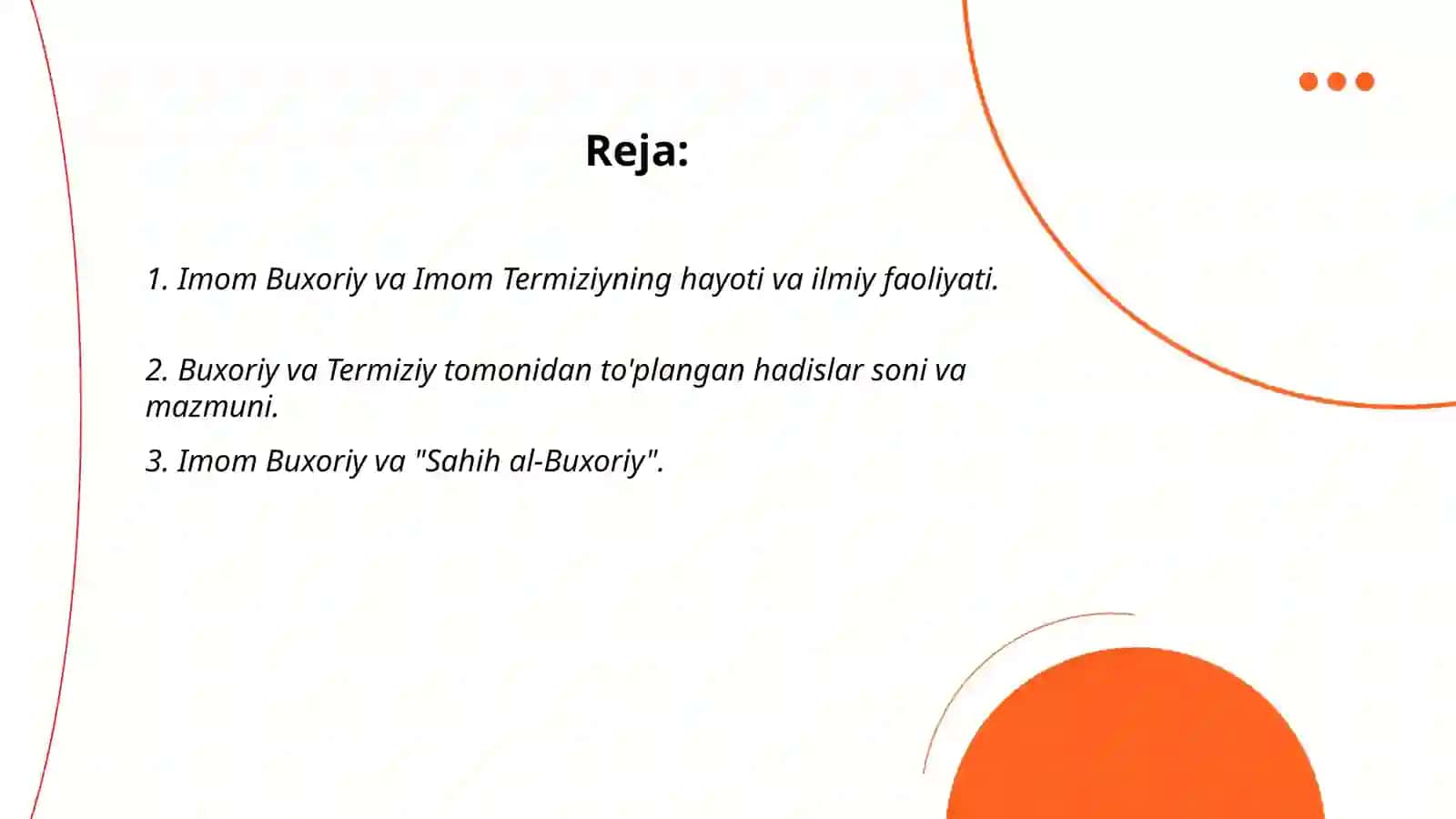 Imom Buxoriy va Termiziyning hadis ilmiga qo’shgan hissalarining qiyosiy tahlili 2