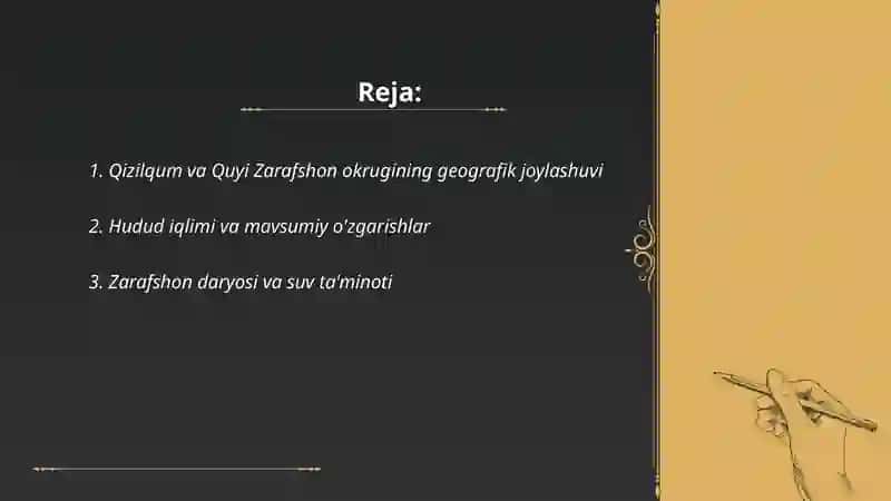 Qizilqum va quyi zarafshon okrugi 2