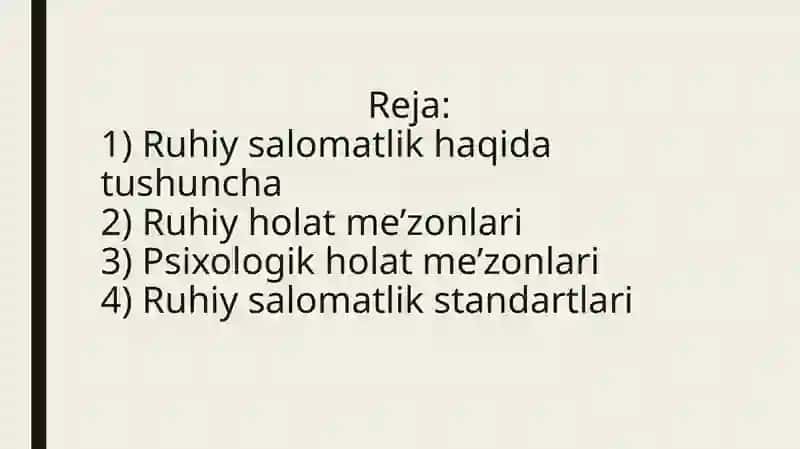 Psixologik salomatlik me’zonlari 2