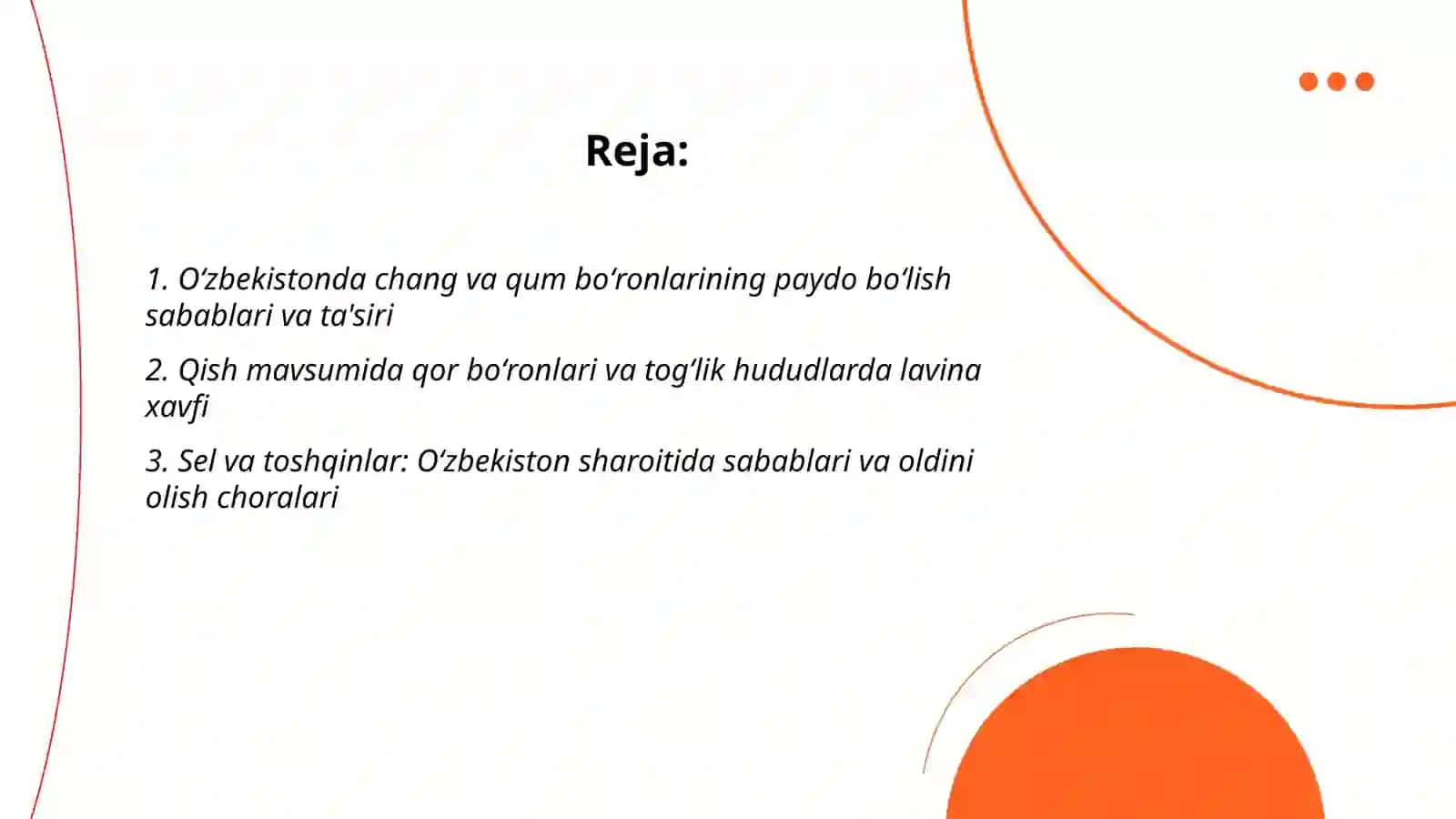 Oʻzbekistonda noqulay metereologik hodisalar 2