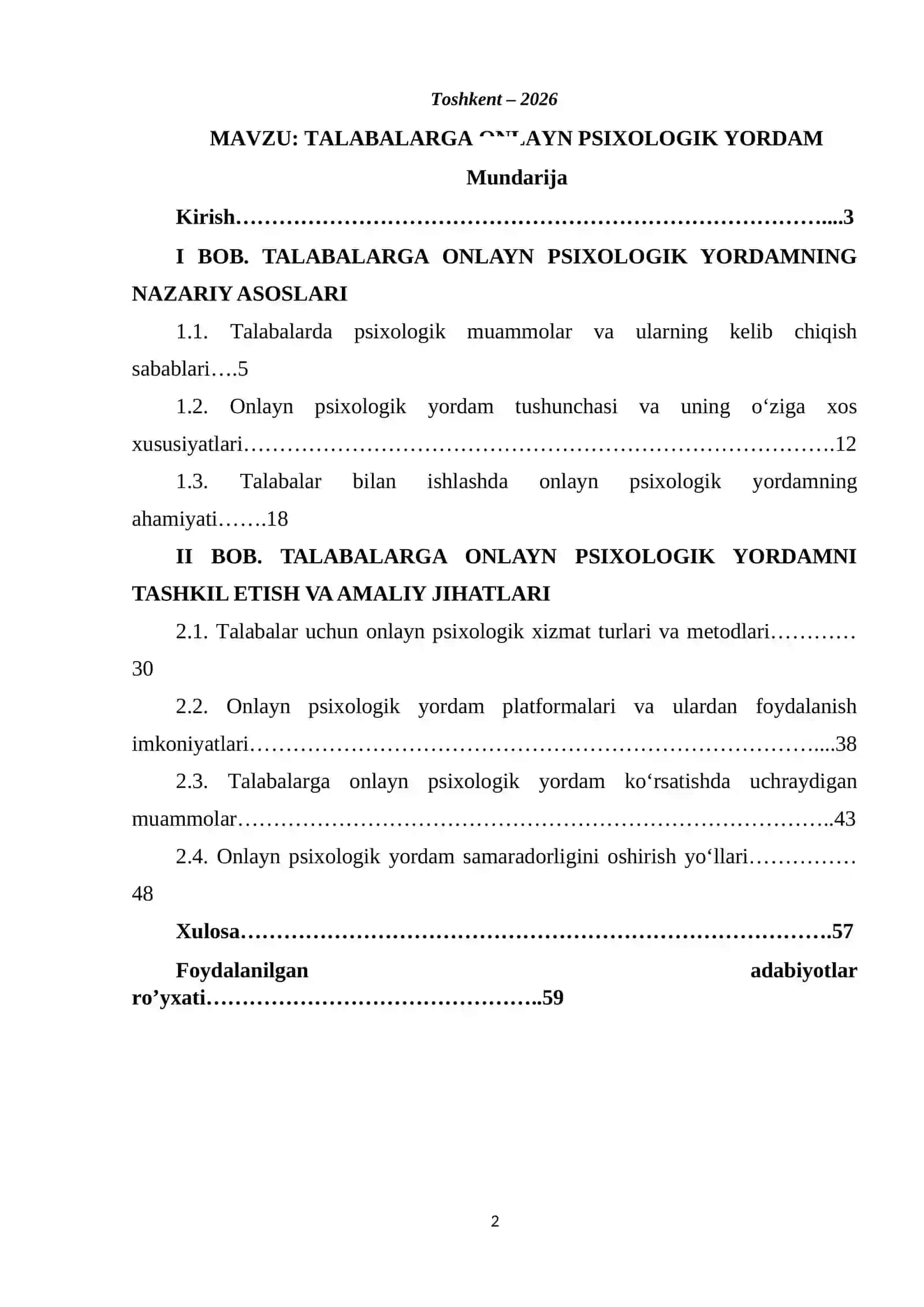 Talabalarga onlayn psixologik yordam 2