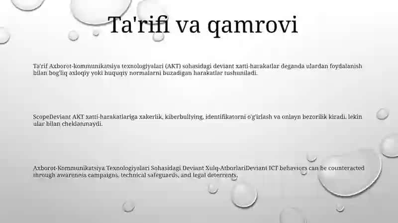 Axborot-Kommunikatsiya Texnologiyalari Sohasidagi DeviantXulq-Atborlari 2