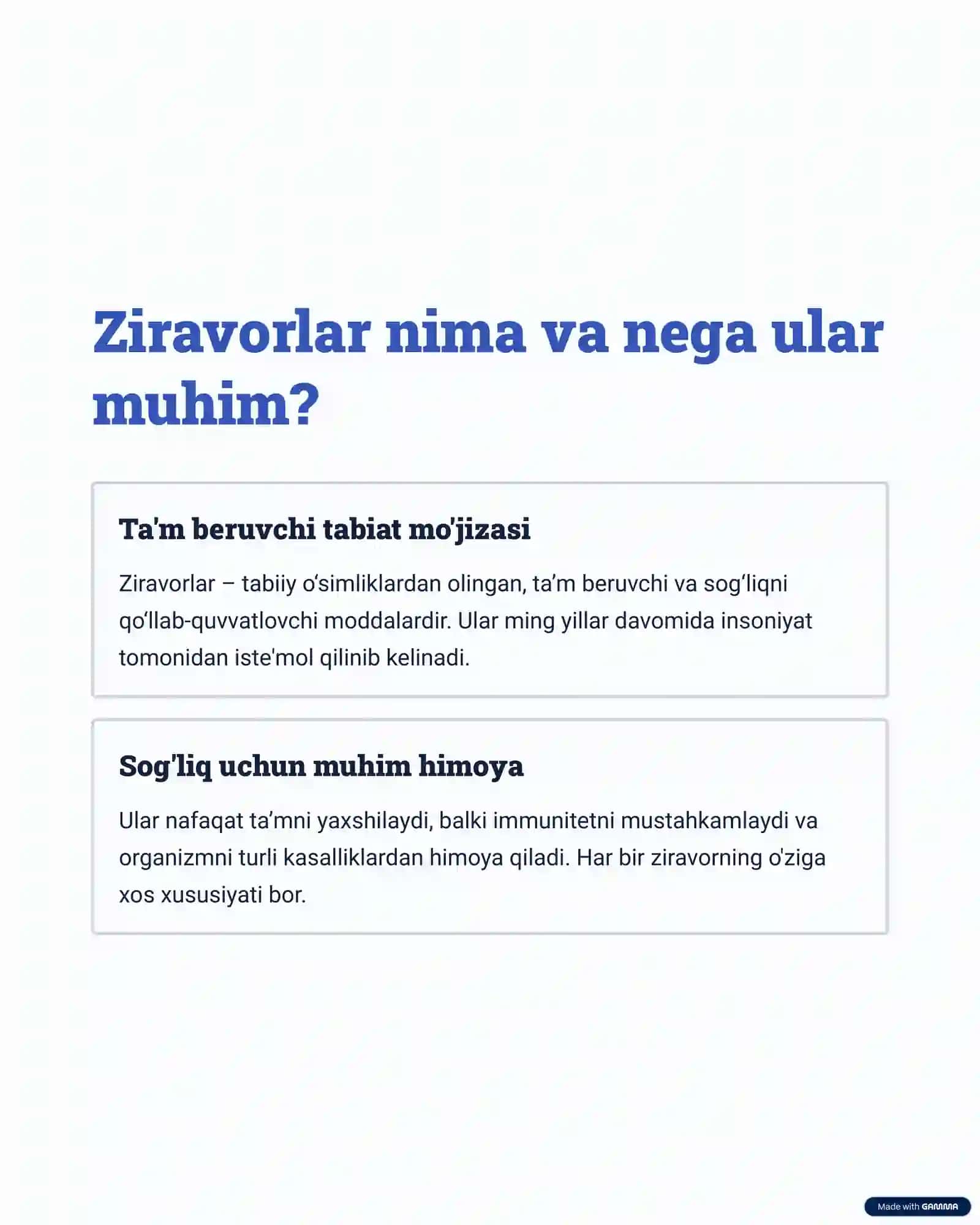 Ziravorlar va Ularning Inson Organizmiga Foydalari 2