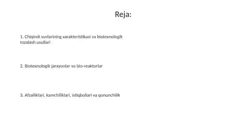 Oqava suvlarni tozalash biotexnologiyasi 2