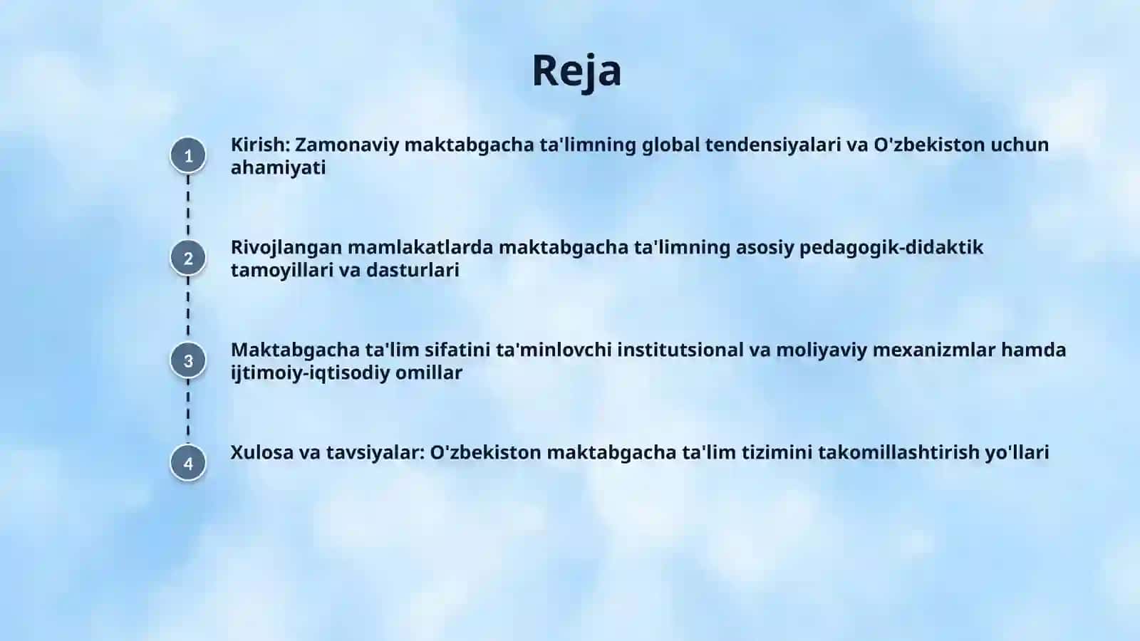 Rivojlangan davlatlarda maktabgacha ta'lim tizimining o'ziga xos jihatlari. 2