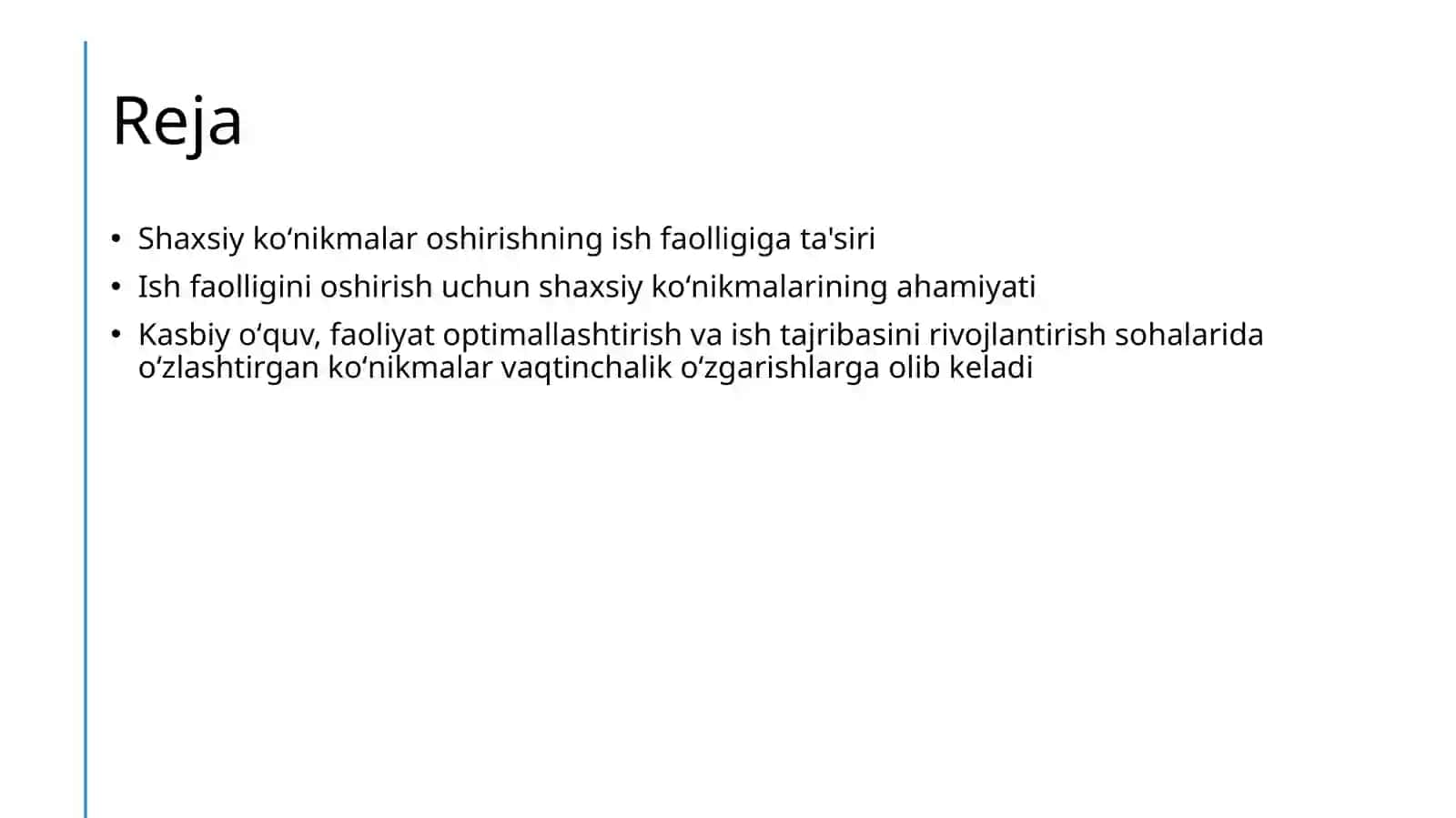 Personalni malaka oshirishi ish unumdorligiga taʼsiri 2
