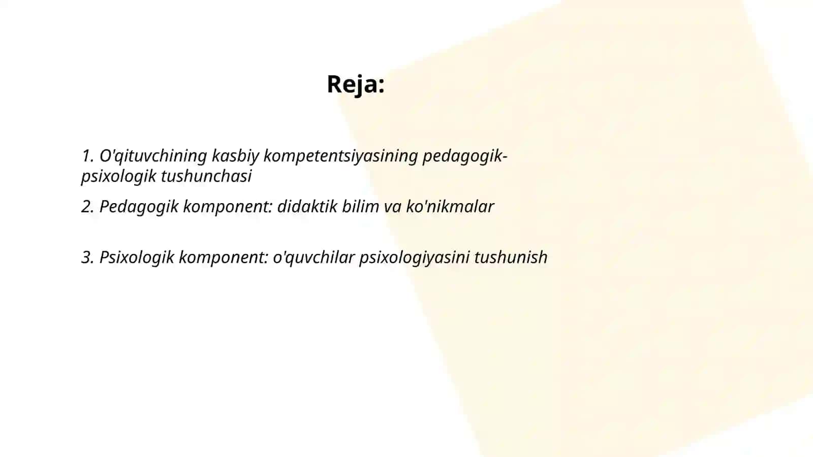 O'qituvchining kasbiy kapetetnsiyaning pedakokik pisixalokik tuzulishi 2