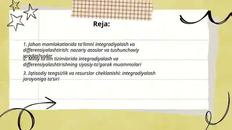Jahon mamlakatlarida talimni integradiyalash va differensiyalashtirish muammolari 2