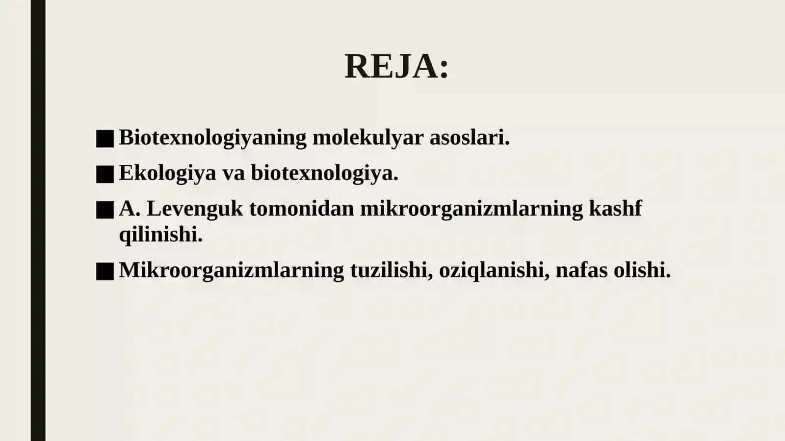 Biotexnologiyaning Molekulyar Asoslari 2