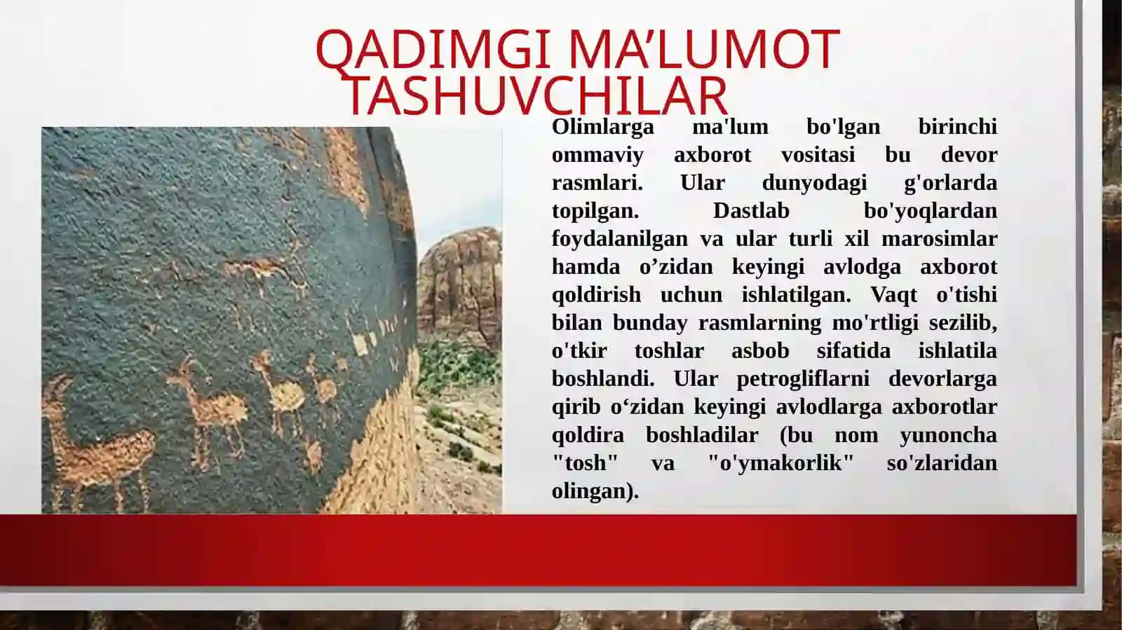 Ma'lumot tashuvchi vositalar bilan ishlash 2