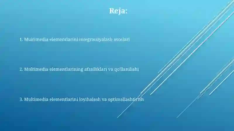 Multimedia elementlarining integratdiyasi 2