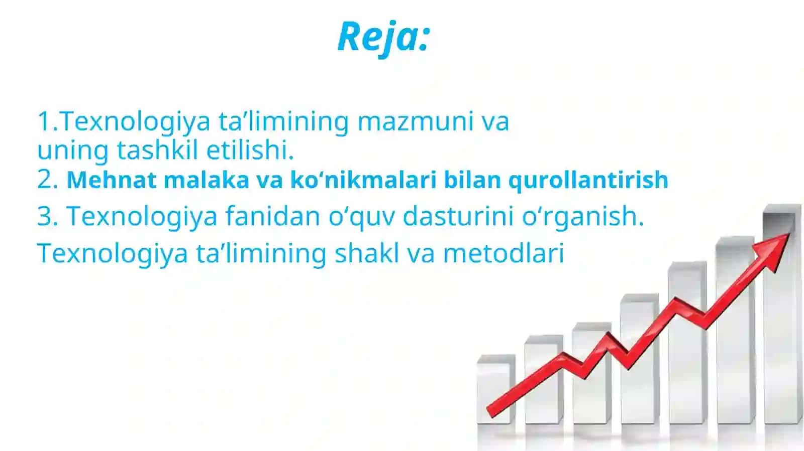 Texnologiya ta'limining mazmuni. Texnologiya ta'limining shakl va metodlari 2