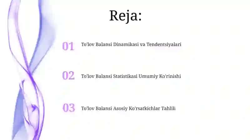 To'lov Balansi Statistikasi Umumiy Ko'rinishi 2