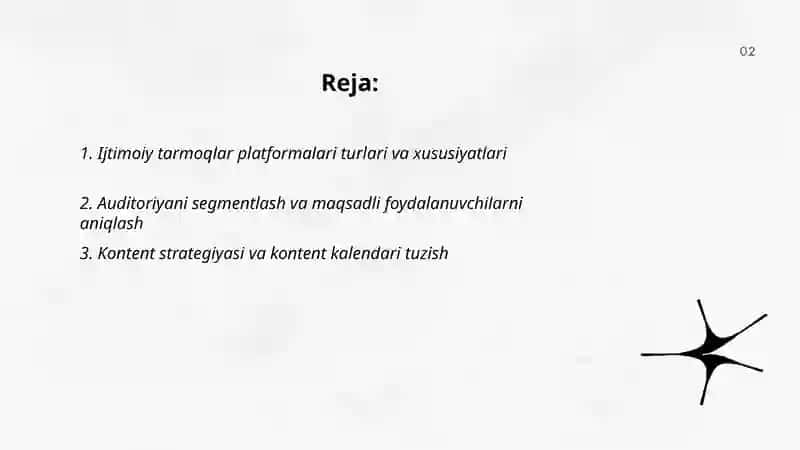 Ijtimoiy tarmoqlar va ularni boshqarish 2