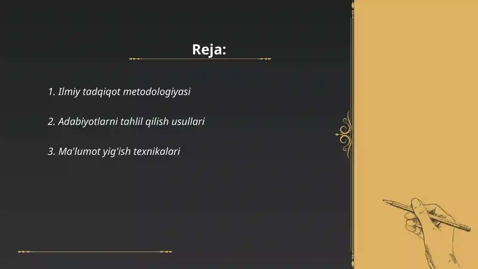 Ilmiy tadqiqot metodologiyasi 2