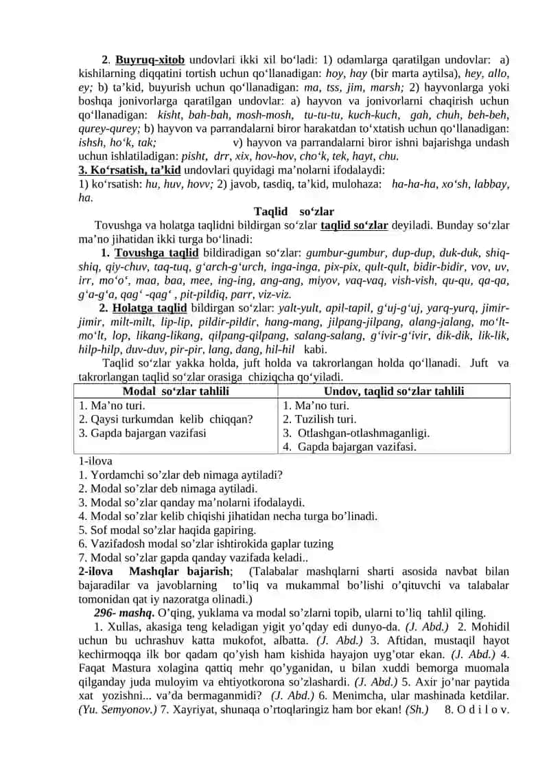 Modal so‘zlar 2