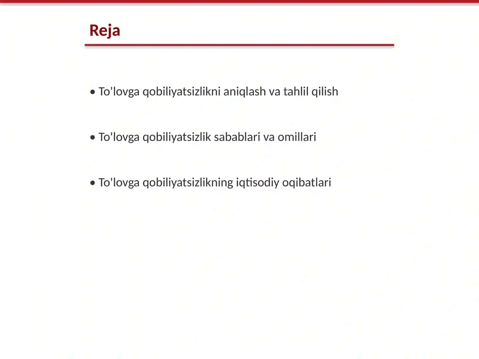 To'lovga qobiliyatsizlik tushunchasi va uning vazifalari 2