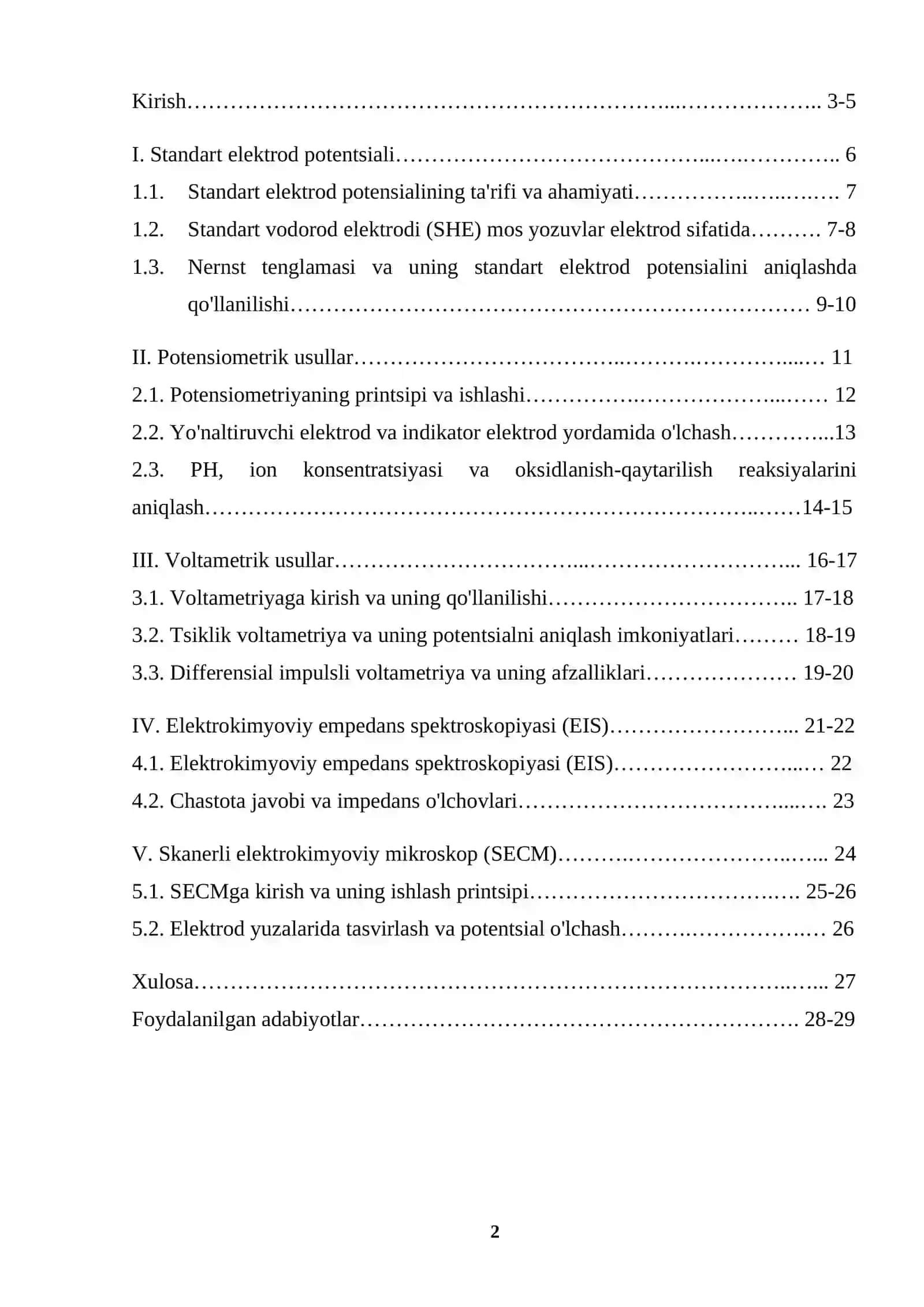 Elektrodlar potensialini aniqlash usullari 2