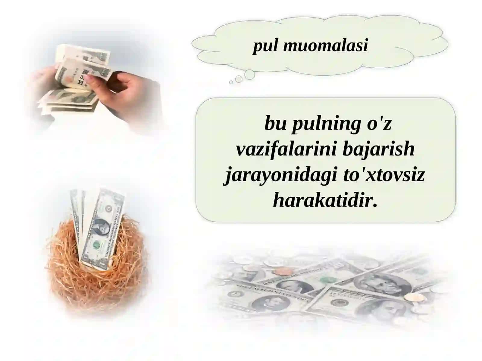 Pul tizimi va uning evolyutsiyasi 2