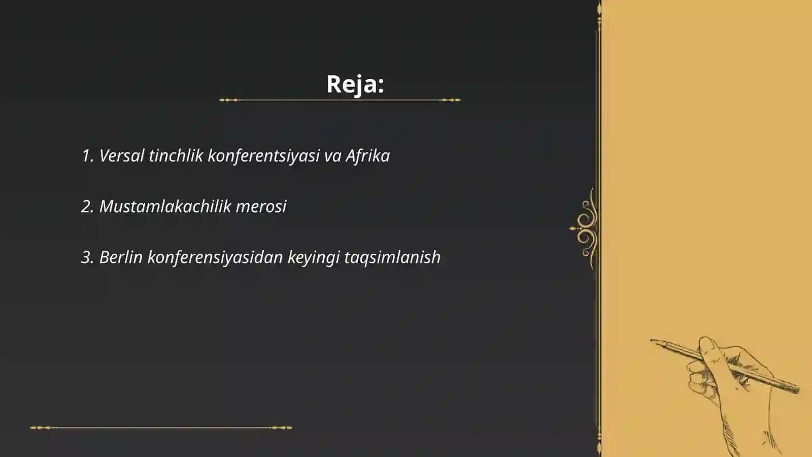 Birinchi jahon urishidan so‘ng àfrika davlatlari 2