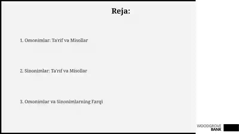 Omonimlar. Sinonimlar 2