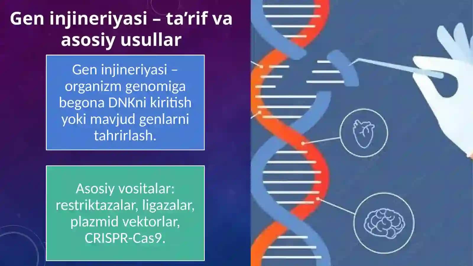 Gen injineriyasi va gipertermiya turlari 2