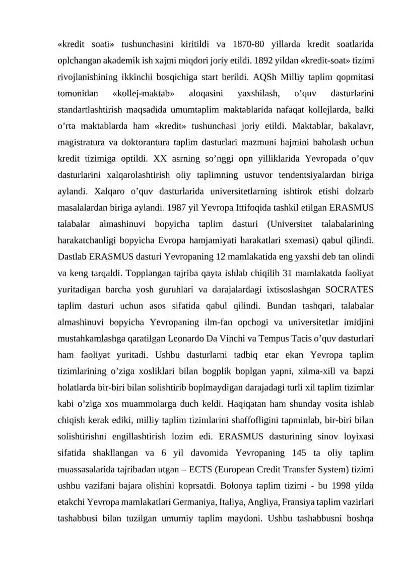 Xorijiy davlatlardagi kredit taplim tizimi 2
