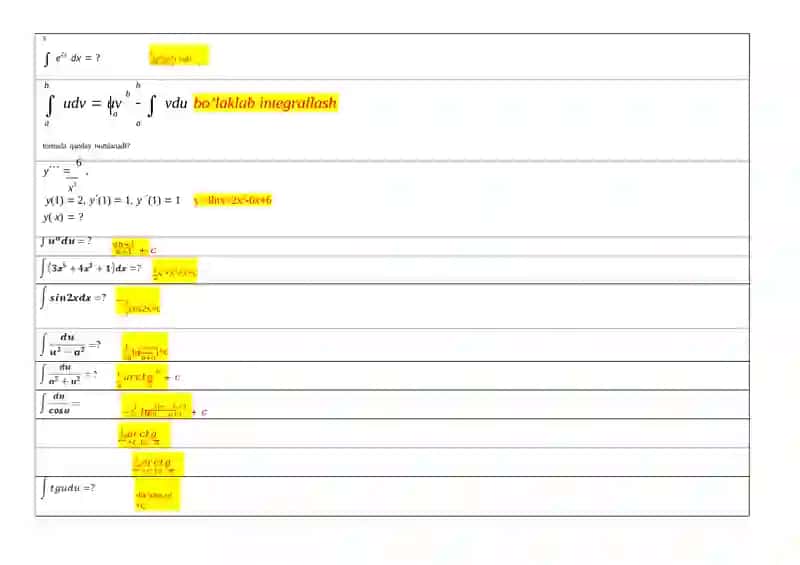 Amaliy matematika YN (JAVOBLAR) 2