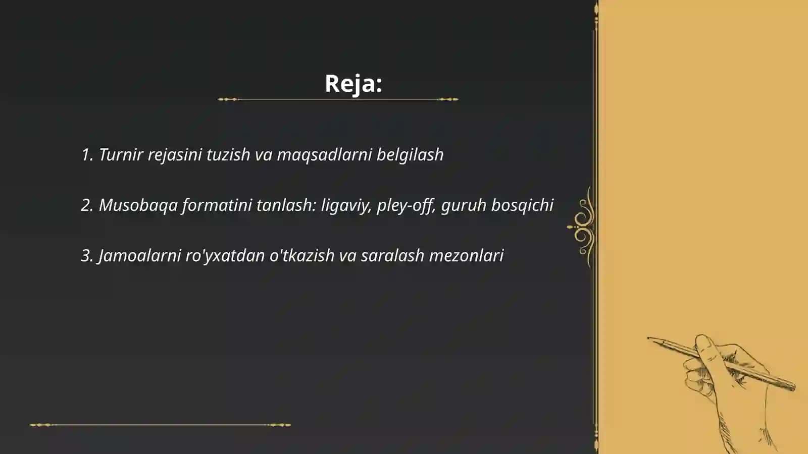 Basketball musoboqalarini tashkil etish va o'tgazish 2